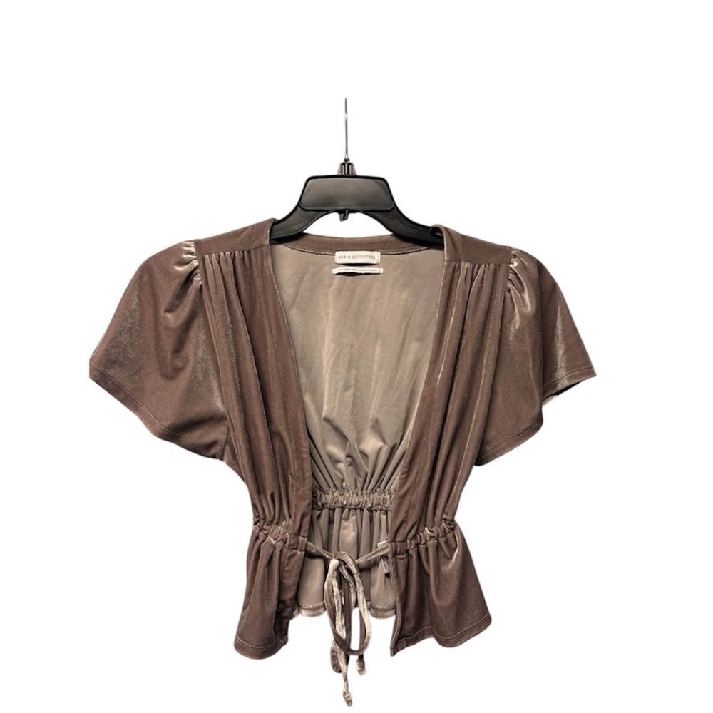 BCBGMAXAZRIA Brown Short Sleeve Top